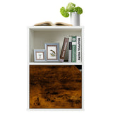 NNECW Set of 2 Bedside Table with Open Compartment for Bedroom