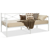 NNECW Metal Twin Size Daybed Frame with Steel Support for Bedroom