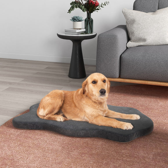 NNECW Orthopedic Dog Bed with Memory Foam Support for Pet-Grey