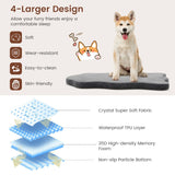NNECW Orthopedic Dog Bed with Memory Foam Support for Pet-Grey