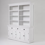 NNENVS Hutch Bookcase 5 Doors 3 Drawers