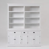 NNENVS Hutch Bookcase 5 Doors 3 Drawers