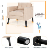 NNECW Modern Single Sofa Chair with Button Tufted Back Cushion