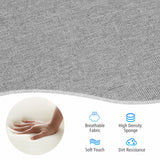 NNECW Modern Fabric Upholstery Accent Chair with Adjustable Foot Pads for Office, Study, Living Room- Light Grey