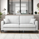 NNECW  2-seat Modern Home Sofa Couch with Armrest & Pillows for Living Room