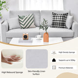 NNECW  2-seat Modern Home Sofa Couch with Armrest & Pillows for Living Room