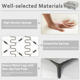 NNECW 2-Seat Sofa Upholstered Fabric Modern Loveseat Couch with Remote Control Home