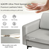 NNECW Upholstered Single Sofa Chair with Magazine Caddy Holder for Living Room