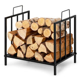 NNECW Firewood Log Rack with Convenient Handle for Fireplace, Stove, Fire Pit