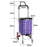 Foldable Shopping Cart Trolley Basket-1910113095548801026