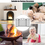 NNECW 3 Panel Foldable Fireplace Screen for Baby & Pets