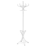 NNECW Free-standing Jacket Stand with Umbrella for Living Room-White