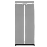 NNECW Freestanding Closet with Dust-proof Cover and Zippers for Garments/Shoes/Toys-Grey