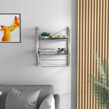 NNECW 2-Tier Wall Mount Towel Storage Rack for Bathroom