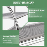 NNECW 2-Tier Wall Mount Towel Storage Rack for Bathroom