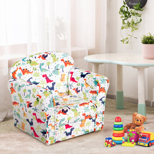 NNECW Velvet Kids Sofa with lovely Pattern for Baby Room