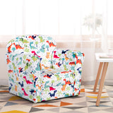 NNECW Velvet Kids Sofa with lovely Pattern for Baby Room