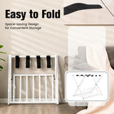 NNECW Heavy Duty Folding Luggage Rack with Shelves-2 pieces