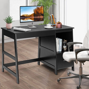 NNECW Black Computer Laptop Workstation Drawers Shelf with Spacious Room for Office
