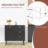 NNECW 3-Drawer Chest Dresser with Anti-Toppling Device for Living Room-Coffee