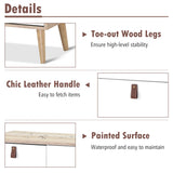 NNECW 3-Drawer Chest Dresser with Anti-Toppling Device for Living Room-Natural