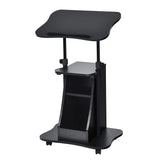 NNECW Height Adjustable Mobile Laptop Desk with Wheels