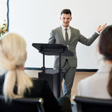 NNECW Height Adjustable Mobile Laptop Desk with Wheels