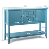 NNECW Buffet Sideboard Cabinet with 2 Drawers &amp; 2 Storage Cupboard