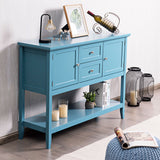 NNECW Buffet Sideboard Cabinet with 2 Drawers &amp; 2 Storage Cupboard