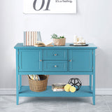 NNECW Buffet Sideboard Cabinet with 2 Drawers &amp; 2 Storage Cupboard