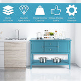 NNECW Buffet Sideboard Cabinet with 2 Drawers &amp; 2 Storage Cupboard