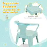 NNECW Kid’s Table and Chair Set with Adjustable Foot Pads