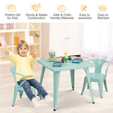 NNECW Kid’s Table and Chair Set with Adjustable Foot Pads