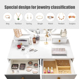 NNECW Dressing Table with Lights & Stool for Makeup