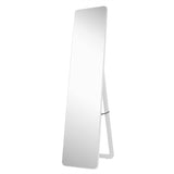 NNECW Floor Mirror with Stand and Solid Wood Frame for Living Room