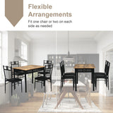 NNECW 5 Pieces Dining Table Set with 4 Upholstered Chairs for Coffee/Restaurant