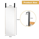 NNECW Rectangle Wall Mounted Mirror with Bamboo Frame