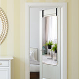 NNECW Rectangle Wall Mounted Mirror with Bamboo Frame