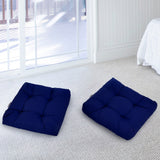 NNECW 2 Pieces 53 x 53CM Patio Chair Seat Cushions for Indoor and Outdoor-Navy