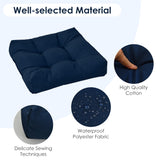 NNECW 2 Pieces 53 x 53CM Patio Chair Seat Cushions for Indoor and Outdoor-Navy