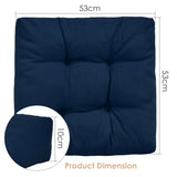 NNECW 2 Pieces 53 x 53CM Patio Chair Seat Cushions for Indoor and Outdoor-Navy