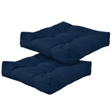 NNECW 2 Pieces 53 x 53CM Patio Chair Seat Cushions for Indoor and Outdoor-Navy