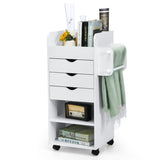NNECW Craft Storage Cart with Mobile Drawers Shelves for Living Room