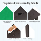 NNECW Kids Activity Table with 2 Non-woven Fabric Drawers-Espresso