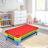 NNECW Kids Stackable Daycare Cot with Easy Lift Corners