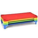 NNECW Kids Stackable Daycare Cot with Easy Lift Corners