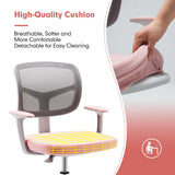 NNECW Kids Study Chair and Desk Set with Adjustable Height-Pink-Chair