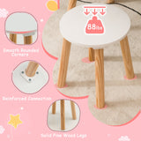 NNECW 2-in-1 Kids' Vanity Set with 1 Rectangular Mirror & 2 Large Drawers
