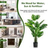 NNECW 1.5M Artificial Tree Faux Monstera Deliciosa Plant for Indoor and Outdoor-1 Pack