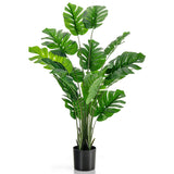 NNECW 1.5M Artificial Tree Faux Monstera Deliciosa Plant for Indoor and Outdoor-1 Pack